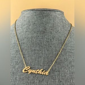 Cynthia Name Necklace • Personalized Name Cynthia Necklace New 18”